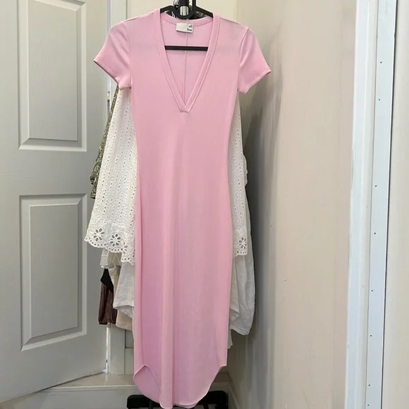 strapless open back dress Paisley Pink Midi Women's Dress  Elegant Party Dress Canada